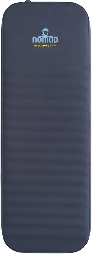 NOMAD® Dreamzone 10.0 slaapmat | Zelfopblazend | 198 x 68 cm | Dikte 10 cm | Donkergrijs | 1-persoons luchtbed | Eenvoudig opblazen en leeg laten lopen | Inclusief hoes