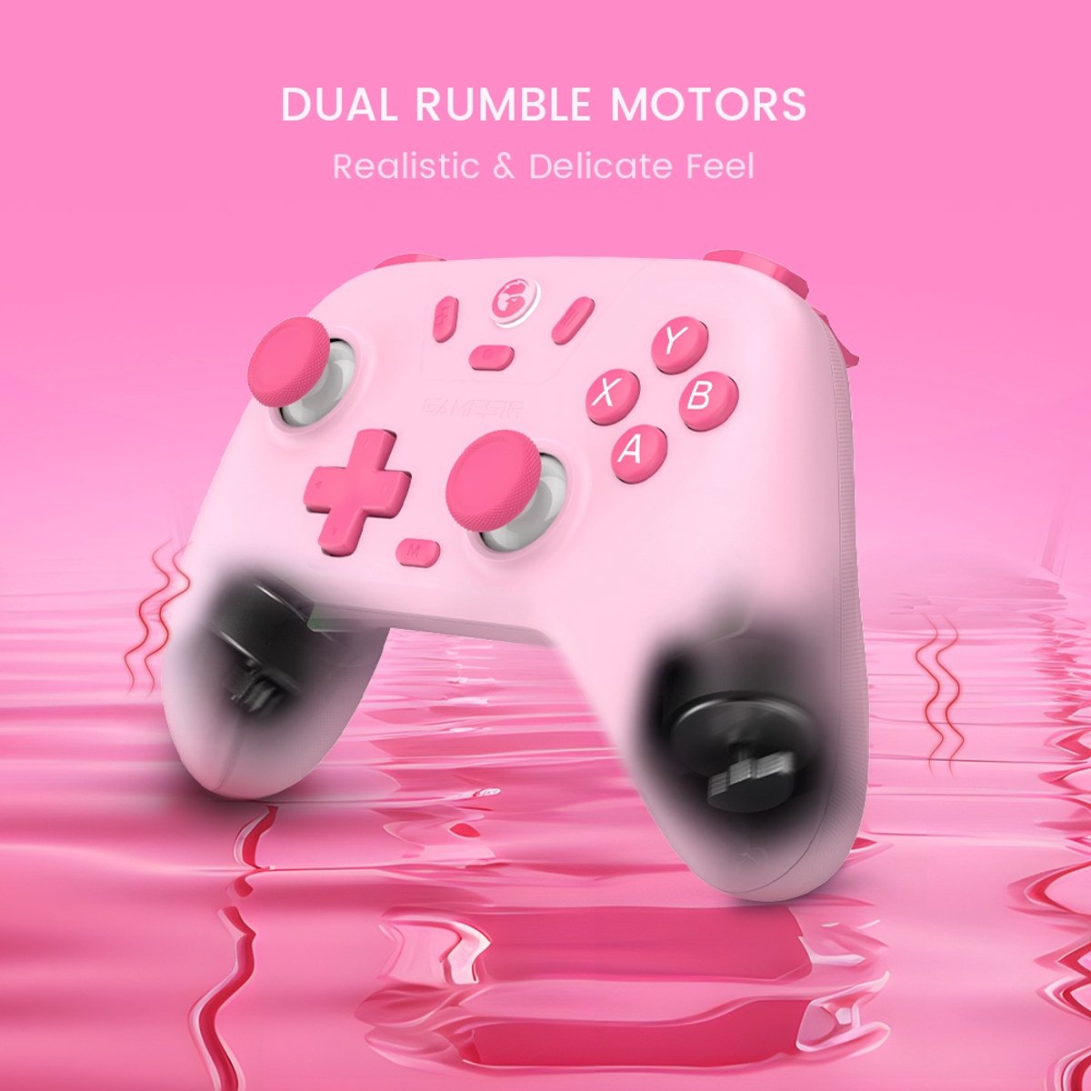 GameSir Nova Lite - Draadloze Controller - Hall Effect - Voor Switch/Switch 2/PC/Android/iOS - Roze thumbnail 3