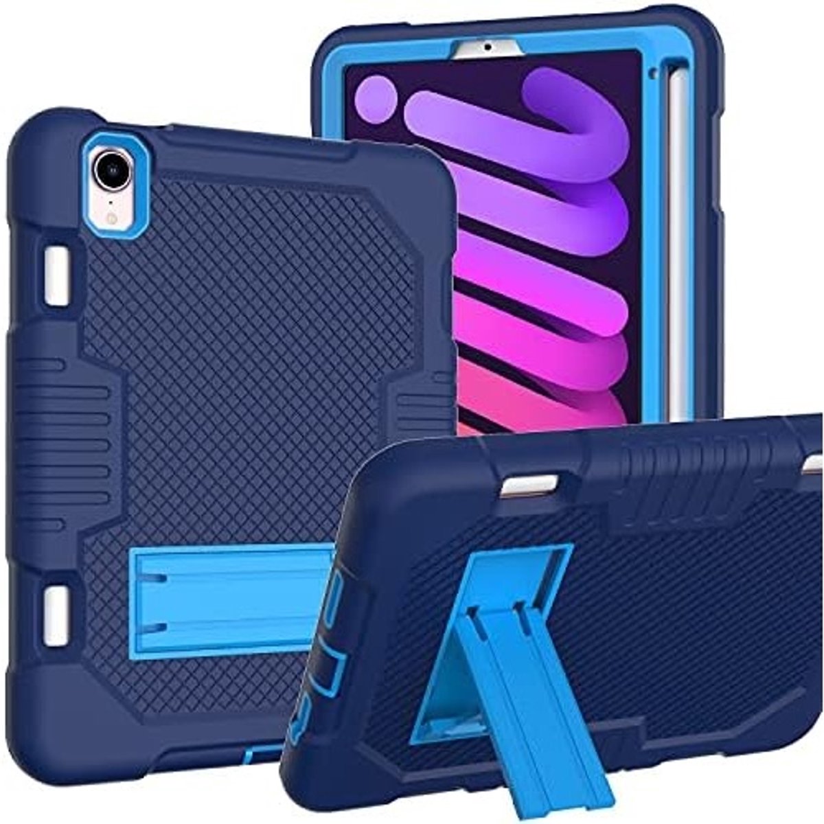 Anewone Robuuste Schokbestendige Hoes voor iPad Mini 6 (2021) met Penhouder