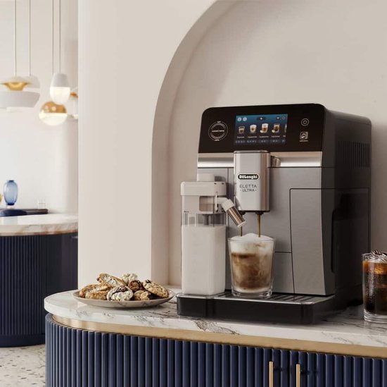 De'Longhi Eletta Ultra - volautomatische espressomachine met 50 recepten - LatteCrema Hot & Cool en Silent Technology - Metaal - ECAM470.85.MB