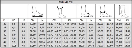 Laarzen met wijde schacht, maat 3XL - model Thelma