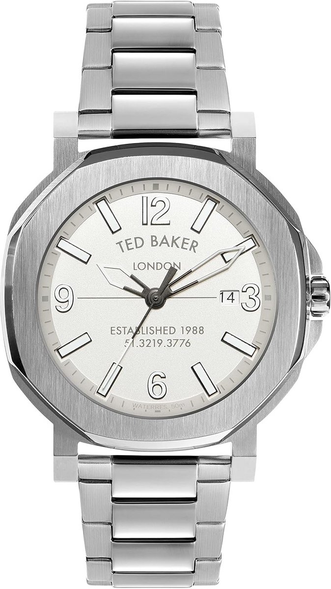 Dames Horloge Zilverkleurig met Witte Wijzerplaat en Metalen Armband