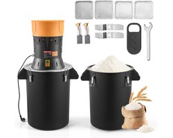 VEVOR Elektrische Graanmolen 53 Liter, Specerijenmolen 600 W, Specerijenmolen met Gegalvaniseerde en Scherpe Messen, Verpulveraar voor Droge Granen, Specerijen, Muesli, Koffie, Maïs 500x385x880 Mm