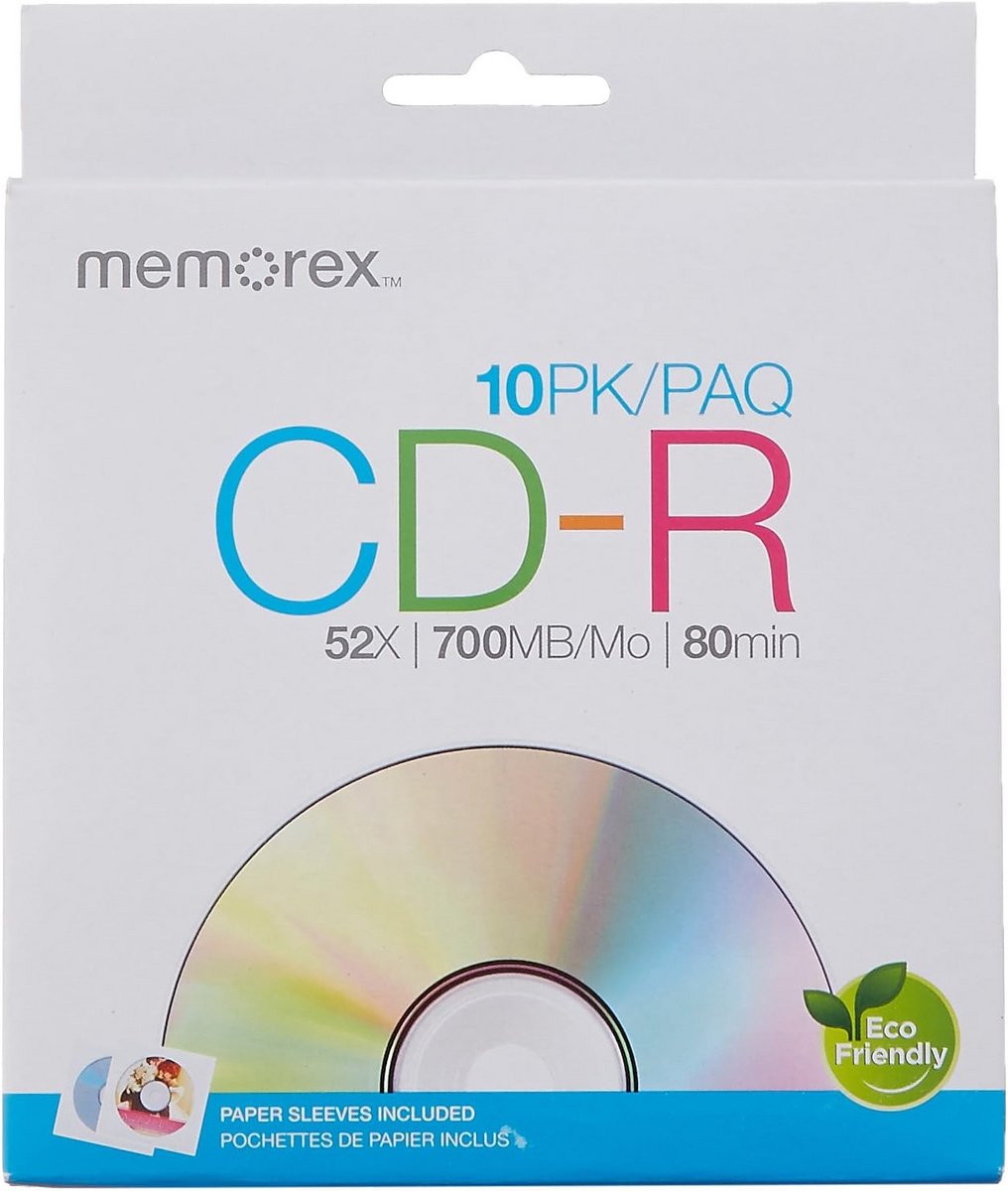 CD-R Opname Discs 80 Minuten / 700MB Data Opslag - 10 Stuks