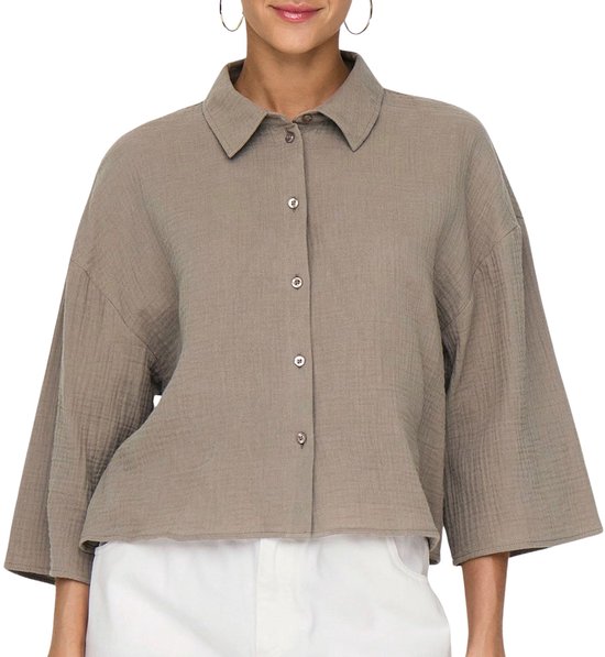 JDY Theis Life 3/4 Cropped Blouse Dames - Maat XXL