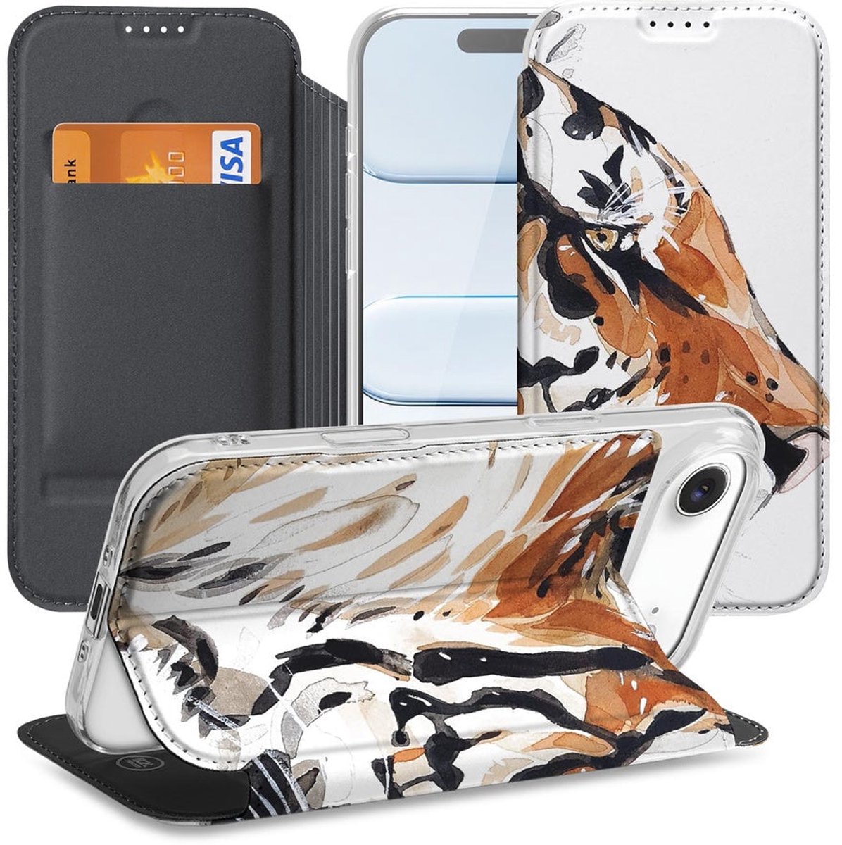 Book Case Apple iPhone Air Tiger