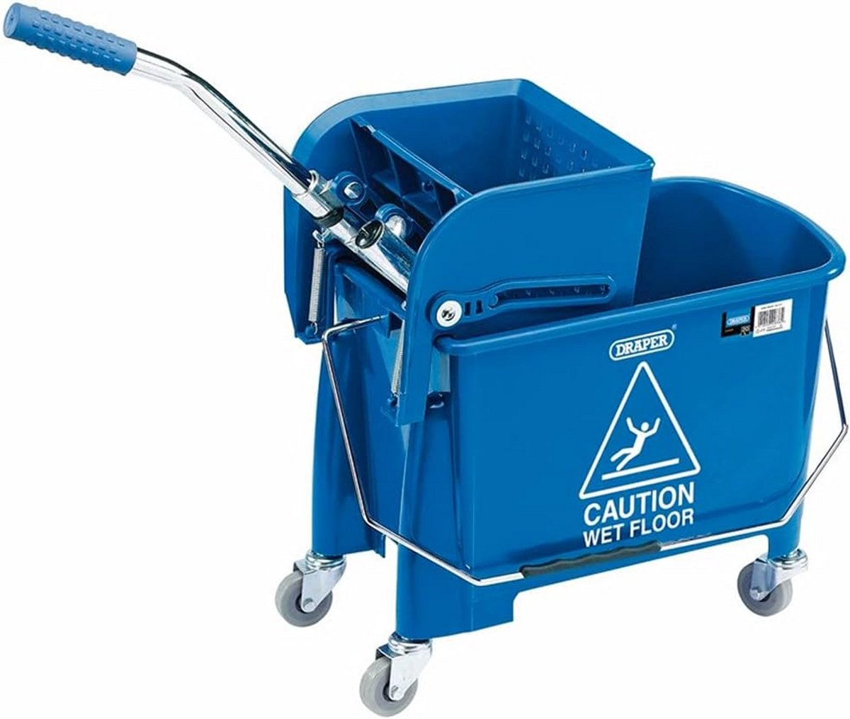 Mop Emmer 20L met Wringer voor Professionele Schoonmaak en Huishouden