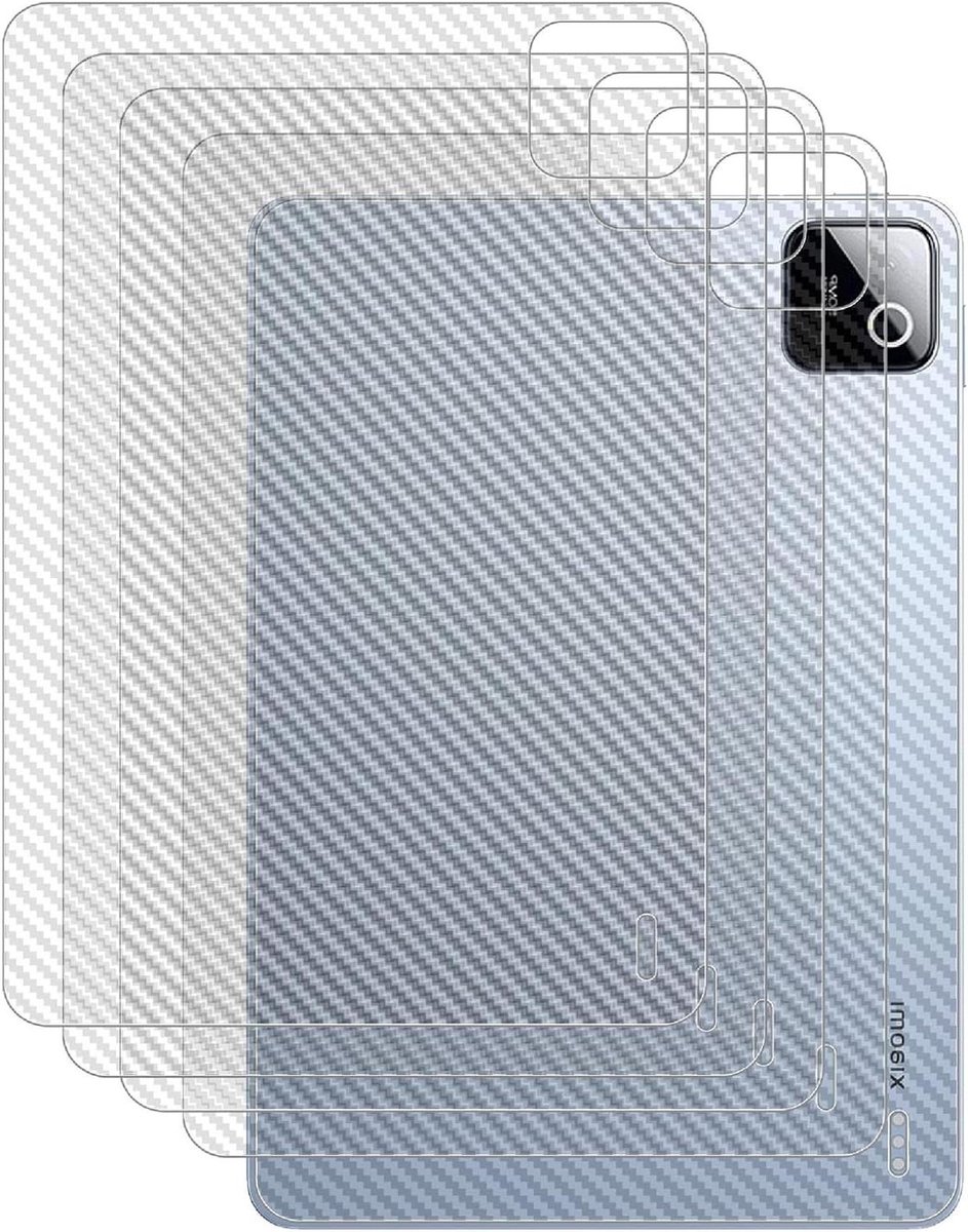 Allecto- Rugbeschermer Film - Compatibel met Tableta 8 - Bescherming - Transparant - Anti-kras - Anti-fingerprint - 6 stuks - Geschikt voor merk - Wit.
