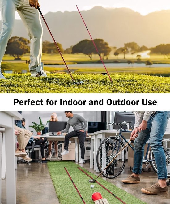 Jhubersproducts - Golf Uitlijning Stick - 48 Inch Opvouwbaar - Verbeter je Swing en Houding - Golf Training Aid - Ideaal voor Beginners en Gevorderden van Jhubersproducts — afbeelding 3