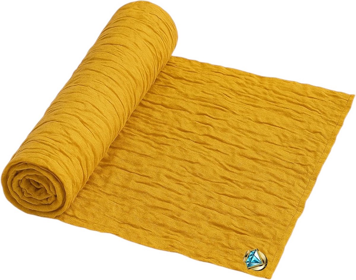 Lange Tafelrunner Polyester - 90x300 cm - Lichtgroen voor Feest en Decoratie
