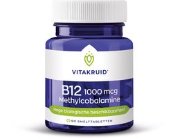 VitaKruid B12 1000 mcg Methylcobalamine - 90 tabletten