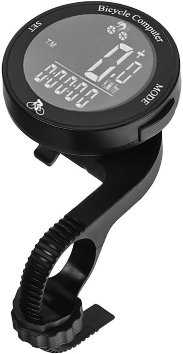longziming -Waterdichte Fietscomputer - Wielerteller - Multifunctionele LCD-tacho - Geschikt voor MTB & Racefiets - ABS - 62 x 62 mm - Zwart
