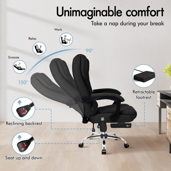 Racestoel - Racing Chair - Simulator Stoel - simulator setup van Merkloos — afbeelding 3