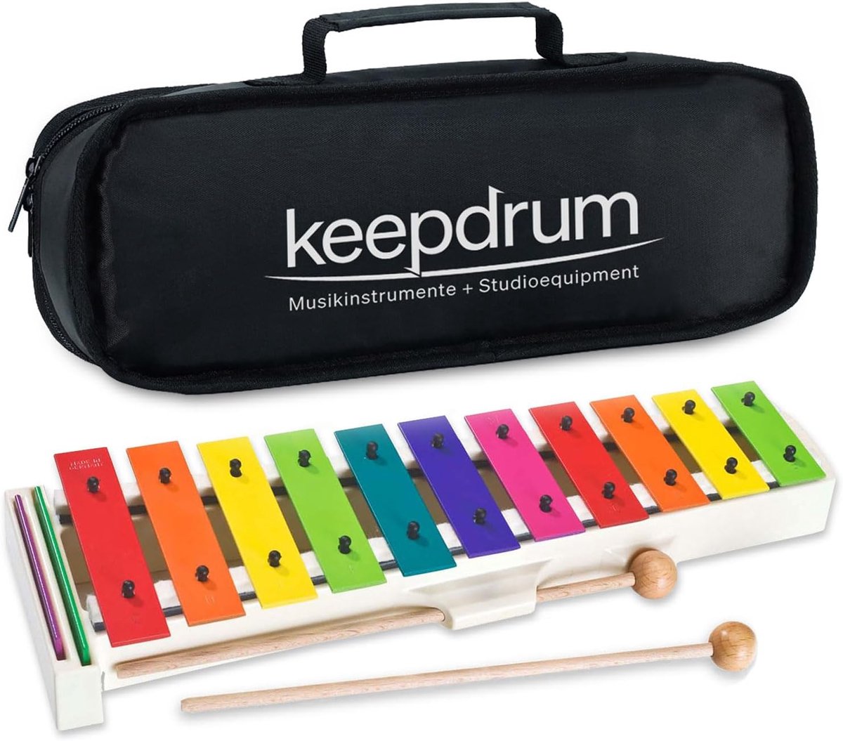 Kinderen Klokkenspel - Muziek Speelgoed - Muzikale Vorming - Kleurgecodeerde Klankplaten - 13 Tonen - Blauw