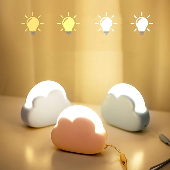 Draagbaar oplaadbaar LED-nachtlampje voor kinderen, klein lampje voor baby's, borstvoeding, USB-nachtlampje, instelbaar dimbaar nachtlampje, cadeau voor kinderen, jongens en meisjes voor op reis,roze van Merkloos — afbeelding 3