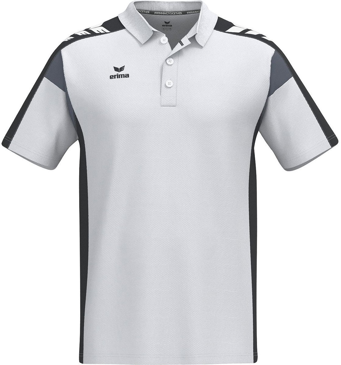 Erima Celebrate 125 Polo Heren - Wit / Zwart | Maat: S
