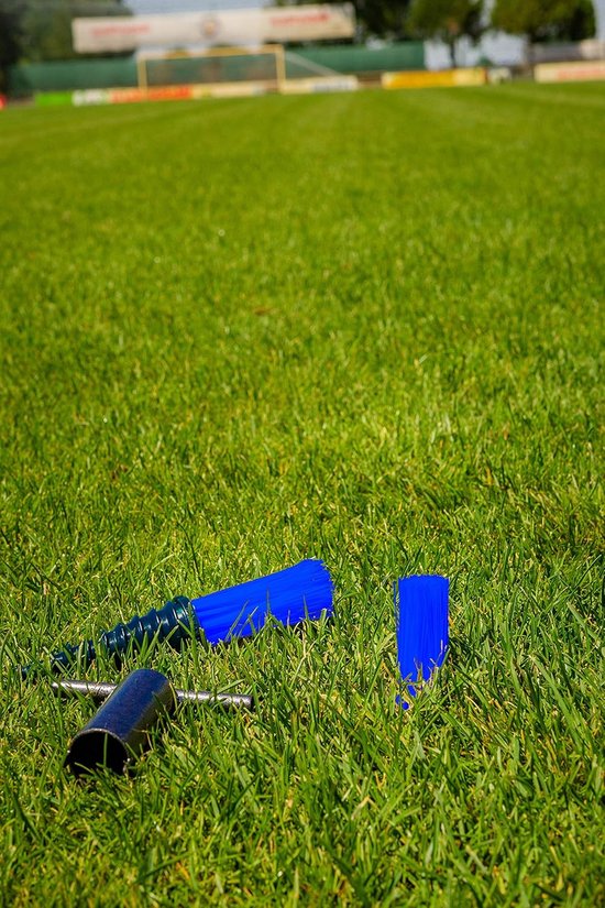Markeringshulp Set - Veld Markering - Sportvelden Markeren - Inclusief Schroefgereedschap - 25 Stuks - Blauw — afbeelding 4