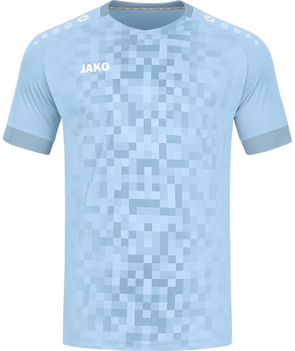 Jako Pixel Shirt Korte Mouw Heren - Zachtblauw | Maat: S