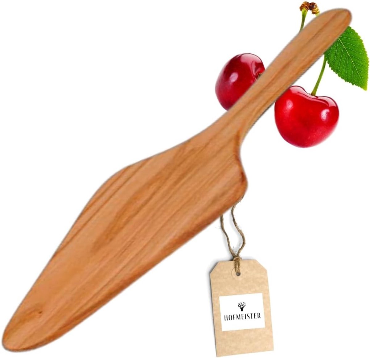 Houten Taartschep - Pizzaschep - Taarten Serveren - Duurzaam Kersenhout - 30 cm