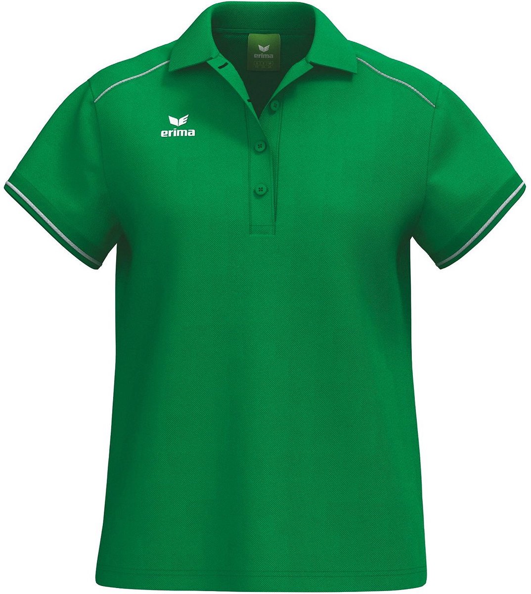 1074x1200.jpg Erima Cmpt 3 Wings Polo Dames - Smaragd / Wit | Maat: 38 - Afbeelding 1