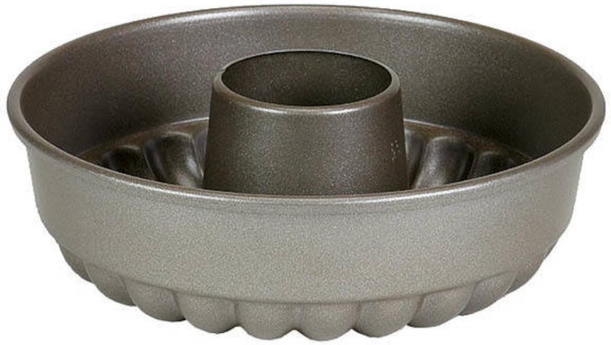 Bakvorm Krans - Ronde Cakevorm - Taarten Bakken - Antiaanbaklaag - 20 cm Diameter - Grijs