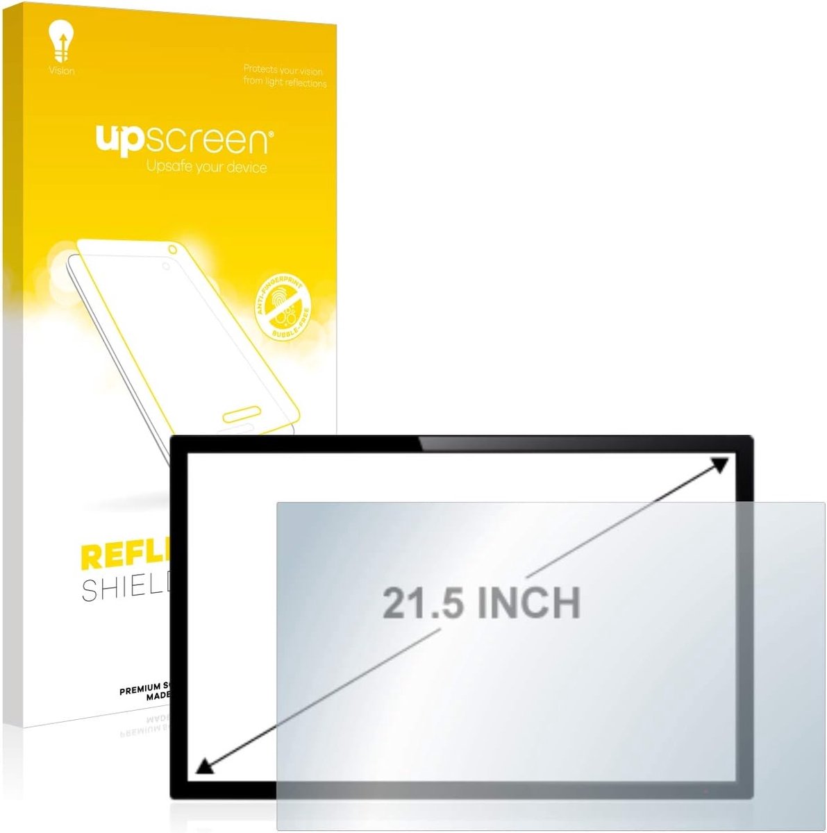 Schermbeschermer Mat - Display Folie Ontspiegelend - Industriële Monitor Bescherming - Anti-Vingerafdruk Krasbestendig - 21.5 Inch 16:9 - Mat