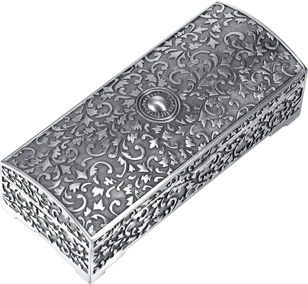 Sieraden Doos - Juwelenkistje Opslag - Vrouwen Cadeau - Vintage Design Spiegel - Groot Formaat - Metaal