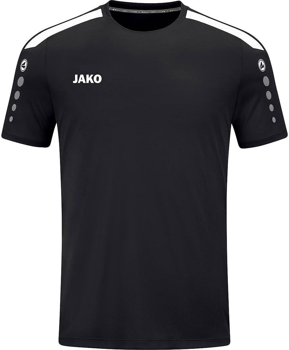 Jako Power Shirt Korte Mouw Heren - Zwart | Maat: 3XL