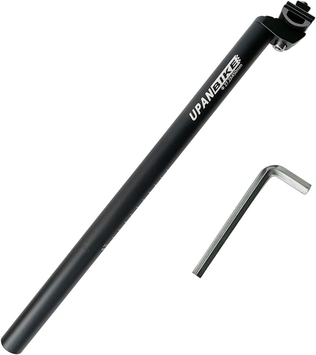 Fiets Zadelpen - Zadelbuis - Fietsen - Extra Lange Lengte - 450mm - Zwart
