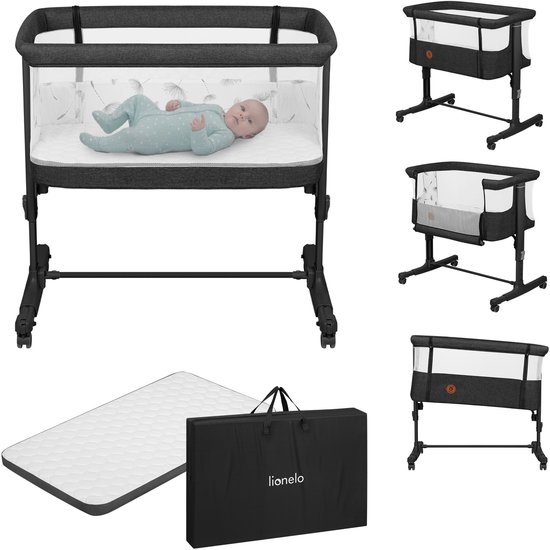 Novi Baby® Amy Air Co-Sleeper - Taupe - Incl. Matras