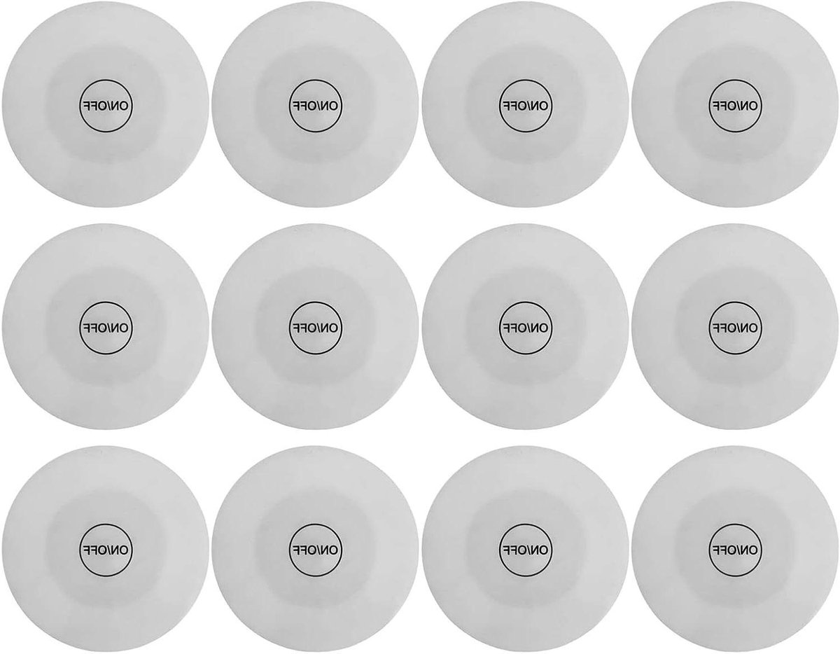 MK Stoer - LED Bekerhouder Licht - Coasters - Elektronische Component - Pub Bar - 12 Stuks - Glazen Onderzetters - Geschikt voor Beker - LED Verlichting - Eva - CR1220 - Blauw