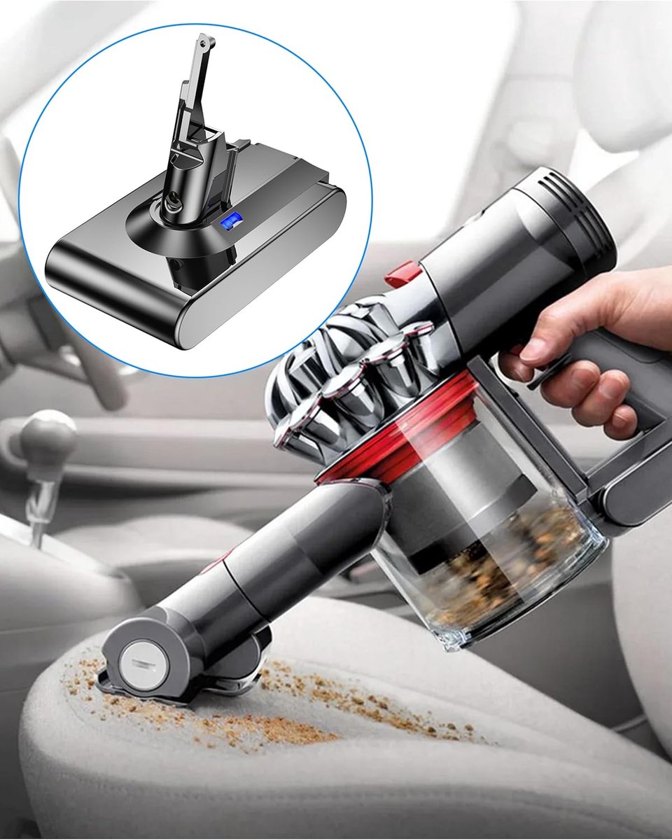 Dyson EXPER - V8/SV10 Serie Li-ion 6000mAh/21.6V Plus.Parts Accu voor Dyson thumbnail 2