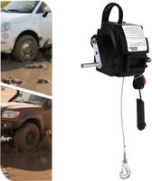 Elektrische Lier 300W 12V Kabellier Draagbare Motorlier Bootlier Tot 2267kg-Vrijloop Snelheid 1,8m/s