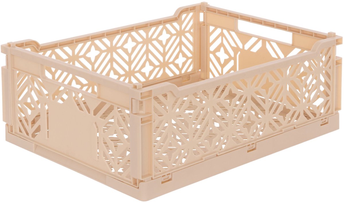 Atmosphera Kids Vouwkrat/Opbergkrat - Stapelbaar - 40x30x15cm - Beige