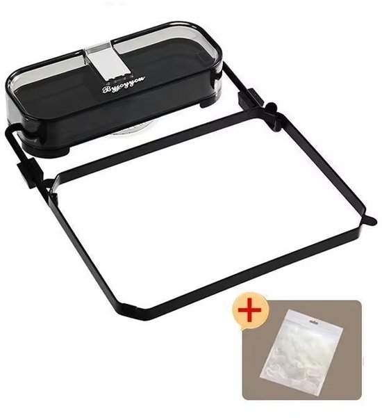 Tamis d'Évacuation d'Évier avec Ventouse – Attrape-aliments & Filtre à Résidus – Acier Inoxydable – Incluant 150 Filets – Noir