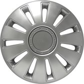 Carpoint Wieldoppen Silverstone 16 Inch Abs Zilver Set Van 4
