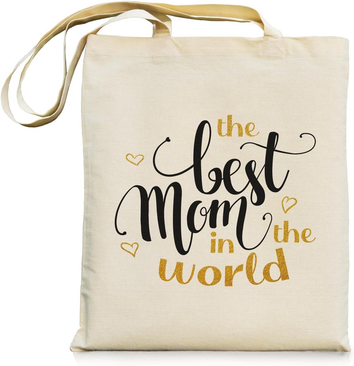 Grote en Sterke Canvas Tote Bag - Herbruikbare Boodschappentas