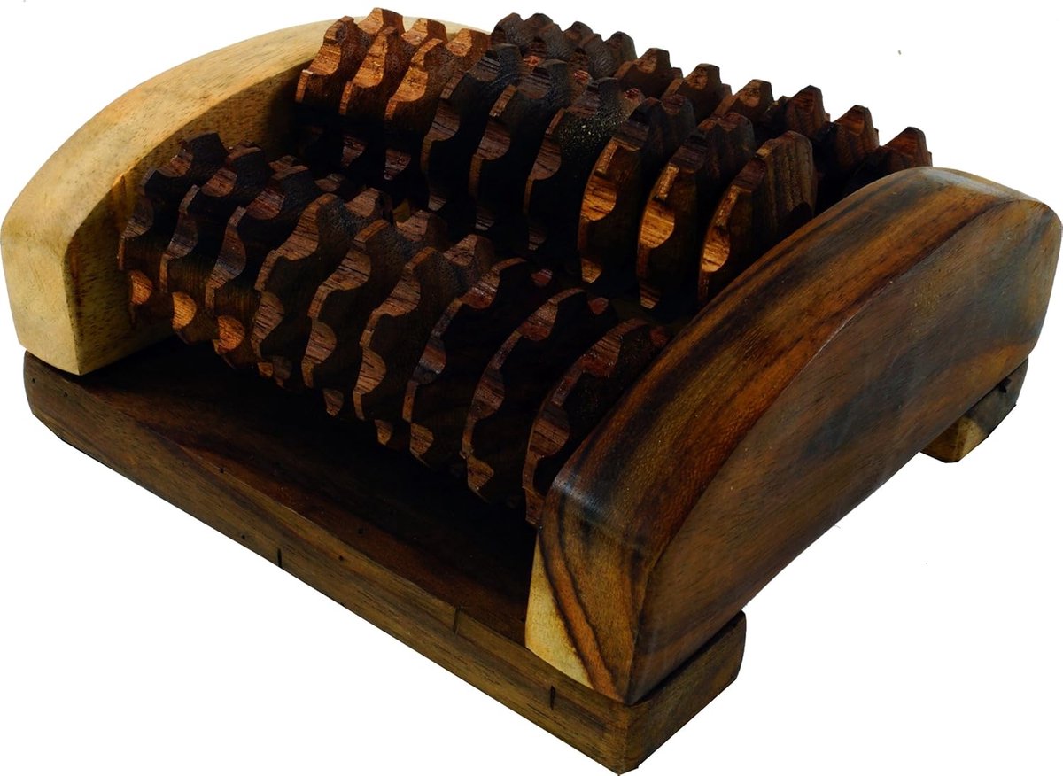 Houten Voetmassage Roller voor Ontspanning en Comfort