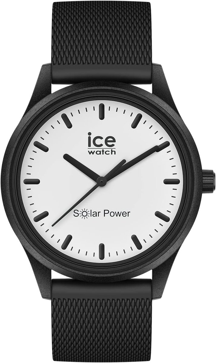 Solar Aangedreven Horloge Jongens Meisjes - Ultra Plat Lichtgewicht Zwart