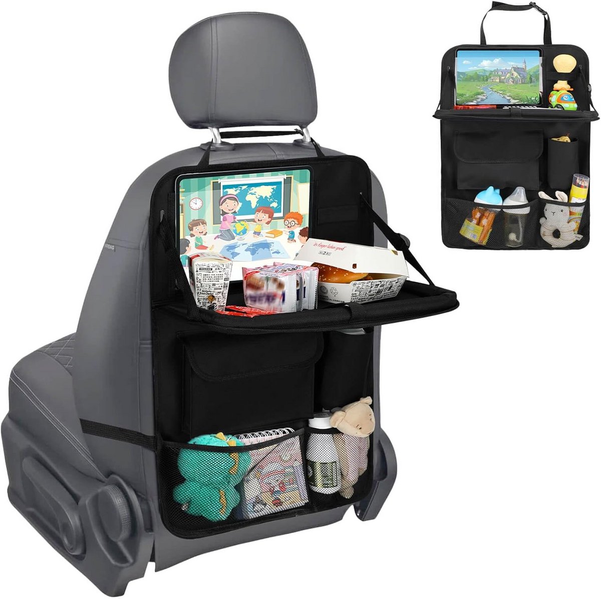 Inklapbare Tafel Organizer Achterbank Auto met Tablet Houder - Perfect voor Kinderen