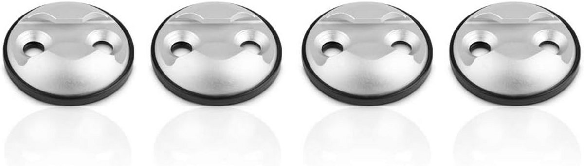 Ankerpunt Set - Bevestigingsogen - Transport Beveiligen - Hoge Belastbaarheid - Set van 4 - Zilver