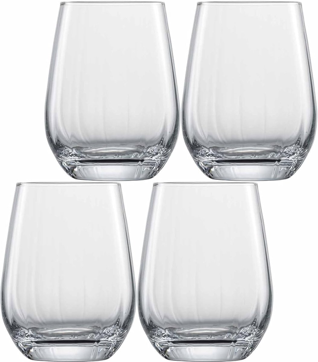 Set van 6 Kristallen Glazen Allround - Multifunctioneel Drinkgerei 373ml