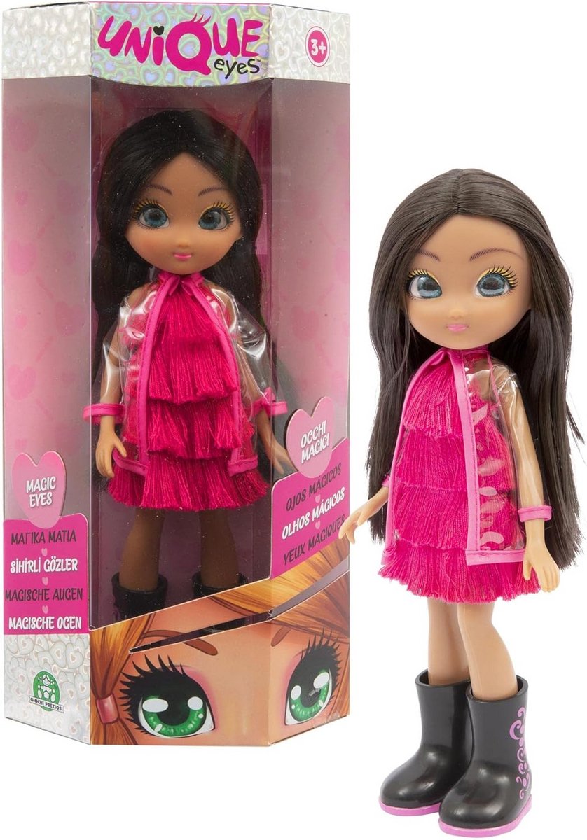 Modepop met Volgende Ogen 25 cm - Speelgoed Meisjes en Jongens Vanaf 3 Jaar