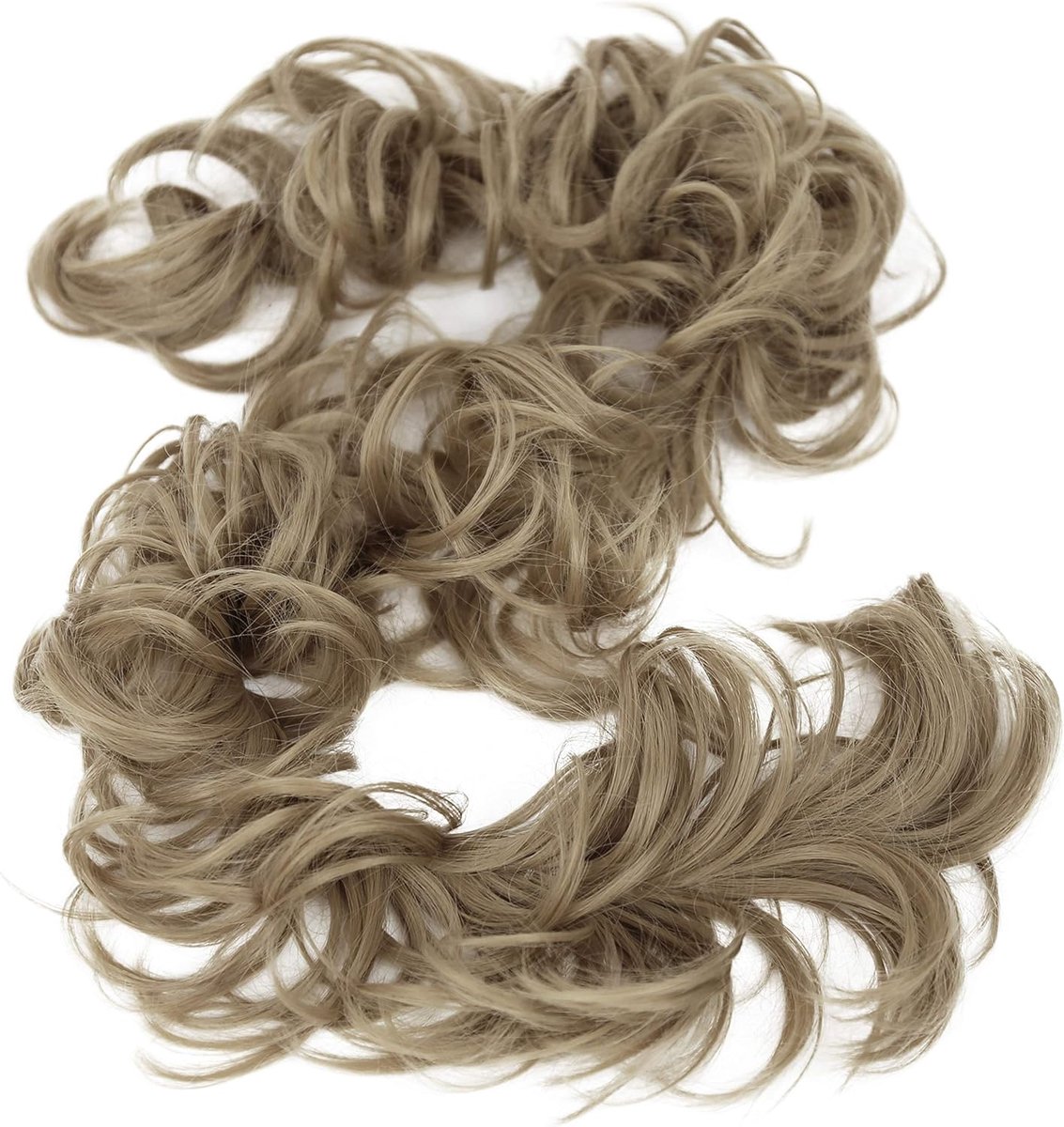 XXL Krullende Haarstuk Elastiek 80cm Synthetisch Blond Updo