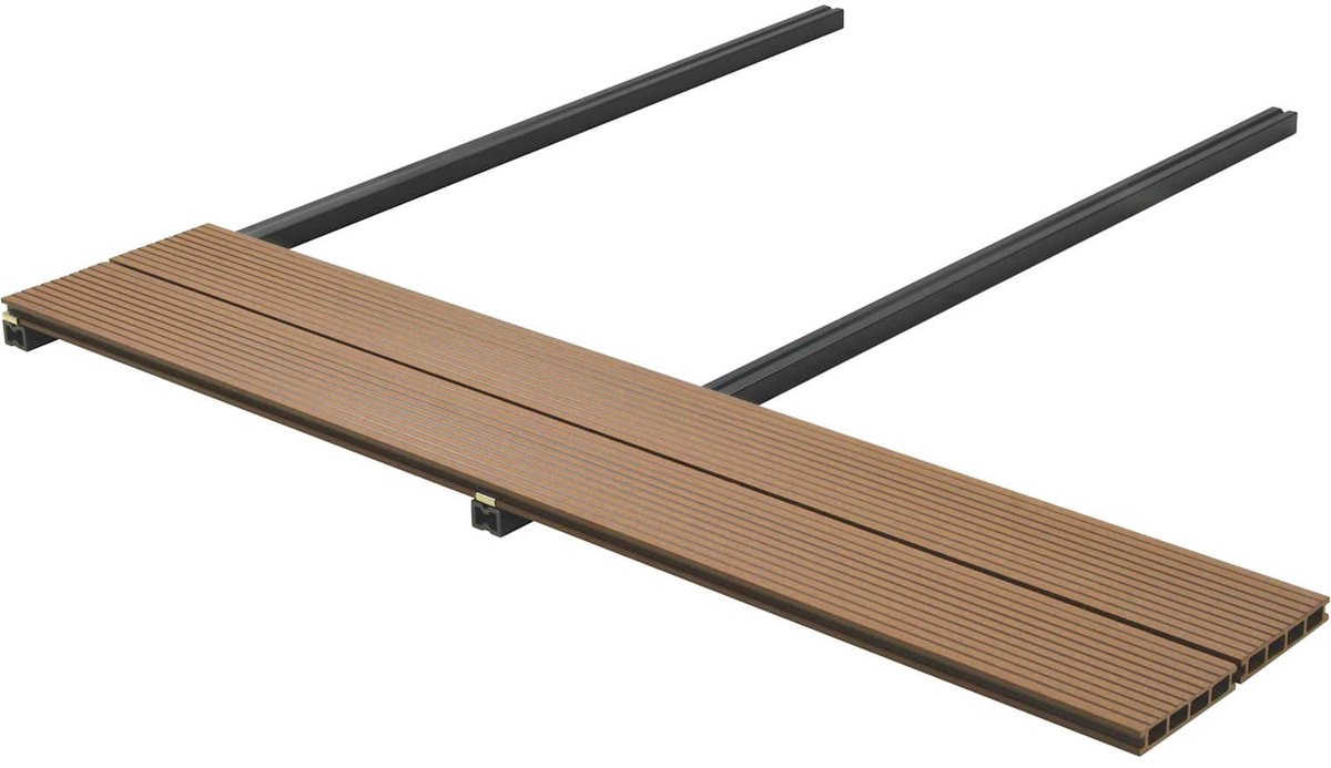 vidaXL - Terrasplank - 4 - pcs - Teakhout - WPC