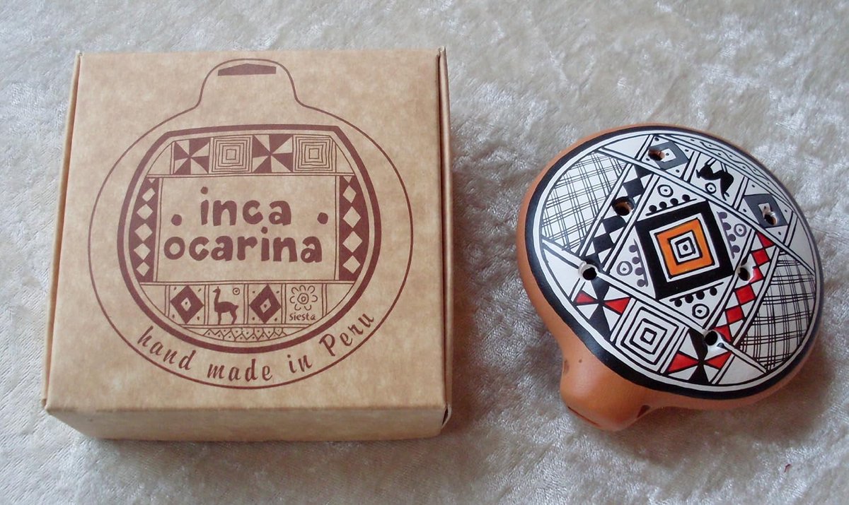 Traditionele Ocarina Fluit uit Peru, Fairtrade Muziekinstrument
