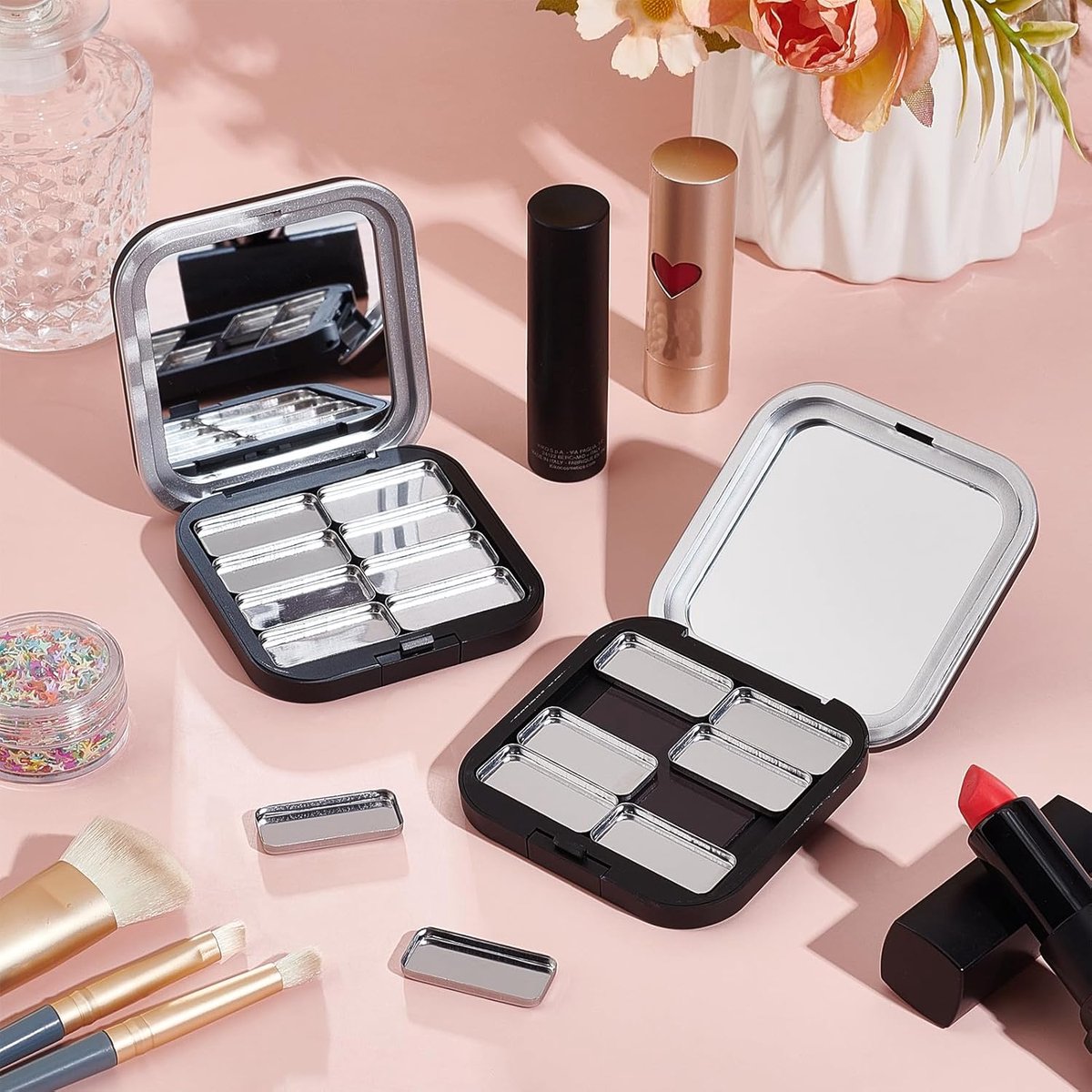 Lege Make-up Palette met 8 Vaks voor DIY Oogschaduw en Blush