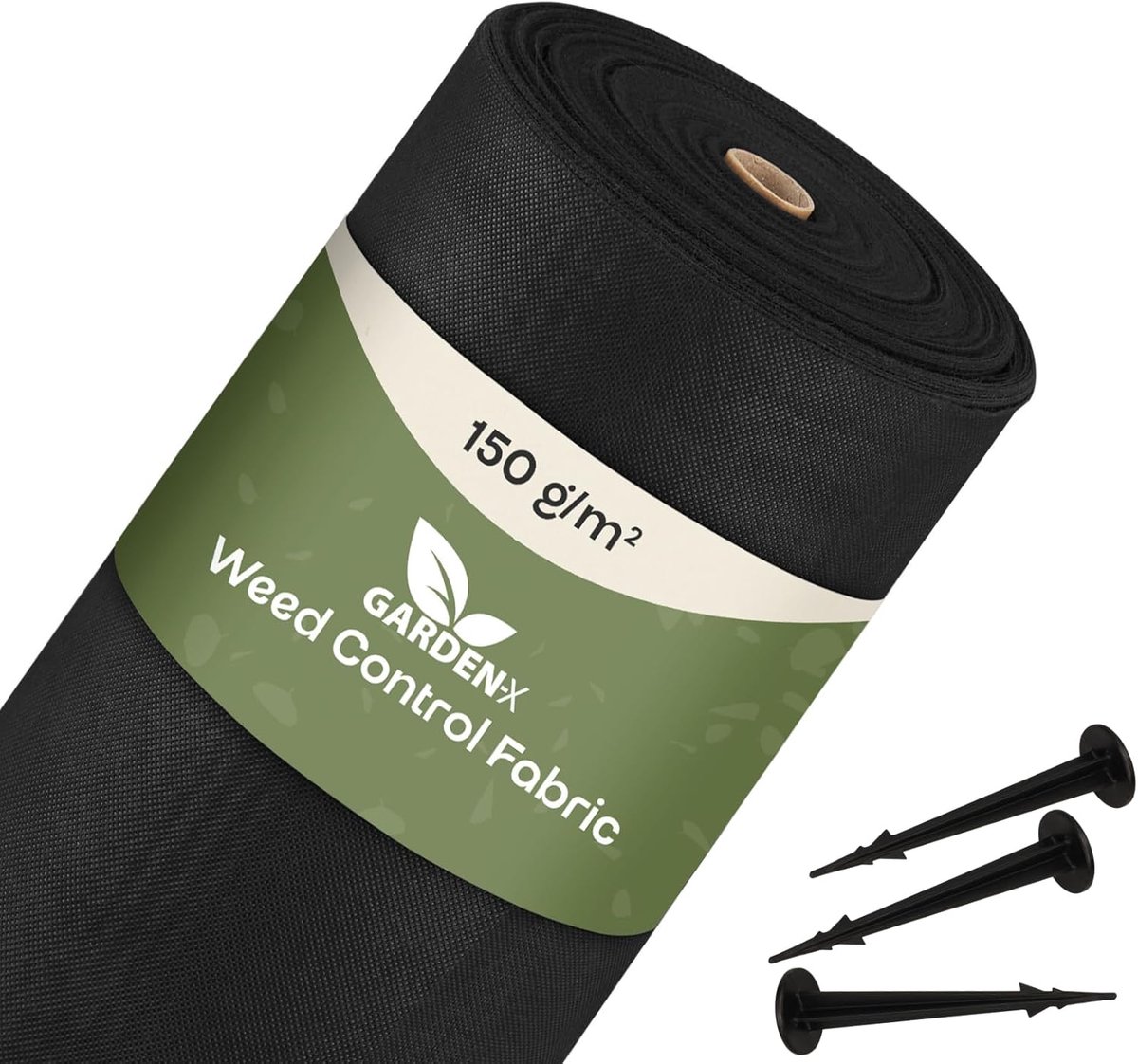Onkruiddoek - Tuinfolie Perkfolie - Onkruid Vrij Houden - 150 g/m² Hoog Gramgewicht - 08 m x 50 m - Zwart