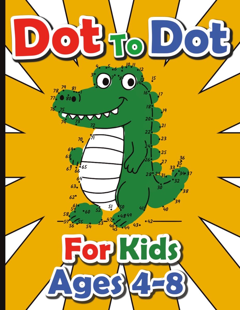 Punt Naar Punt Boek - Kinderpuzzels - Leren Tellen - 50 Puzzels - 28x22 cm