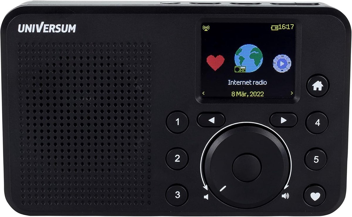 Internet Radio - Draagbaar Muziekstation - Muziek Luisteren - Ingebouwde Wifi - 14x3x30 cm